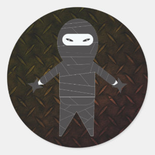 Tough Ninja Fighter Mailing Stickers