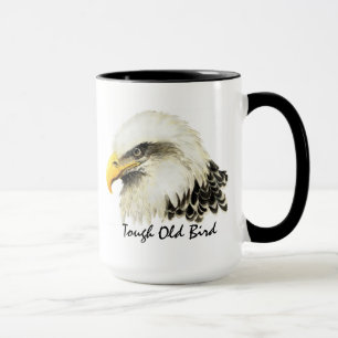 Tough Old Bird Bald Eagle USA Military Quote Mug