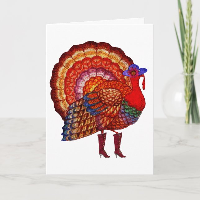 Tough Old Bird Holiday Card (Front)