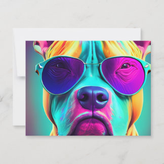 Tough Pit Bull Postcard