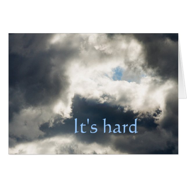Tough times support template card (Front Horizontal)