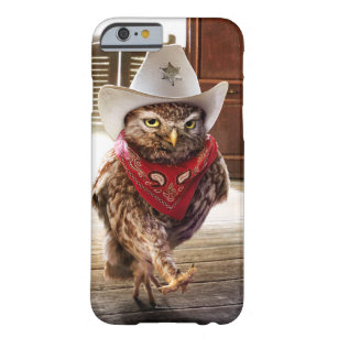 Tough Western Sheriff Owl with Attitude & Swagger Barely There iPhone 6 Case