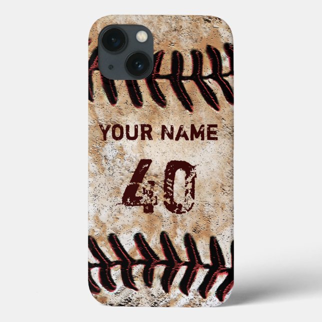 Tough Xtreme Vintage Custom Baseball iPhone Case (Back)