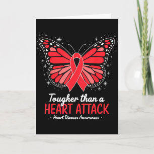 Tougher Than A Heart Attack Heart Disease Awarenes Card