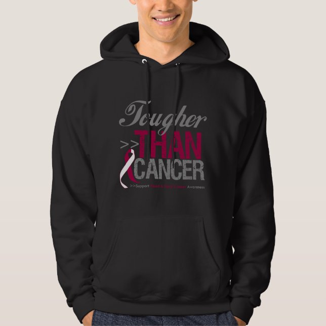 Tougher Than Cancer - Head and Neck Cancer Hoodie (Front)