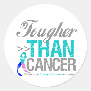 Tougher Than Cancer - Thyroid Cancer Classic Round Sticker