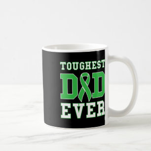 Toughest Dad Ever - Kidney Disease Green Awareness Coffee Mug
