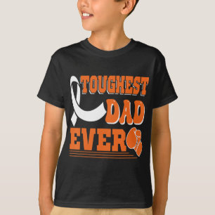 Toughest Dad Ever  Leukaemia Cancer Awareness  T-Shirt