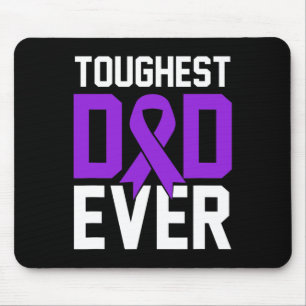 Toughest Dad Ever Pancreatic Cancer Awareness 1 Mouse Mat