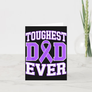 Toughest dad lupus awareness fighter sle purple card