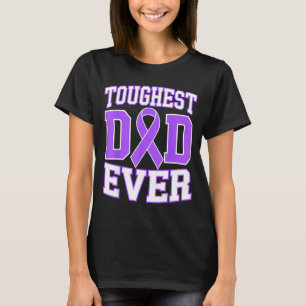 Toughest dad lupus awareness fighter sle purple T-Shirt