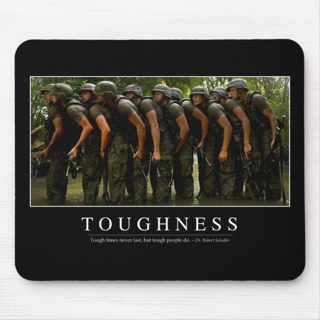 Toughness: Inspirational Quote 2 Mouse Mat (Front)