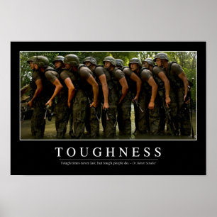 Toughness: Inspirational Quote 2 Poster