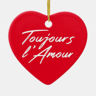 Toujours l'Amour - Eternal love for wedding Ceramic Tree Decoration