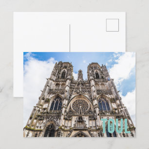 Toul St. Etienne Cathedral France gift Holiday Postcard