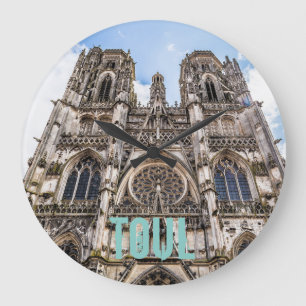 Toul St. Etienne Cathedral France gift Large Clock
