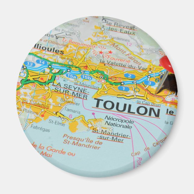 Toulon, France Magnet (Front)
