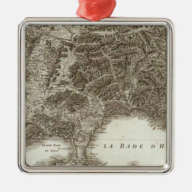 Toulon Metal Tree Decoration (Front)