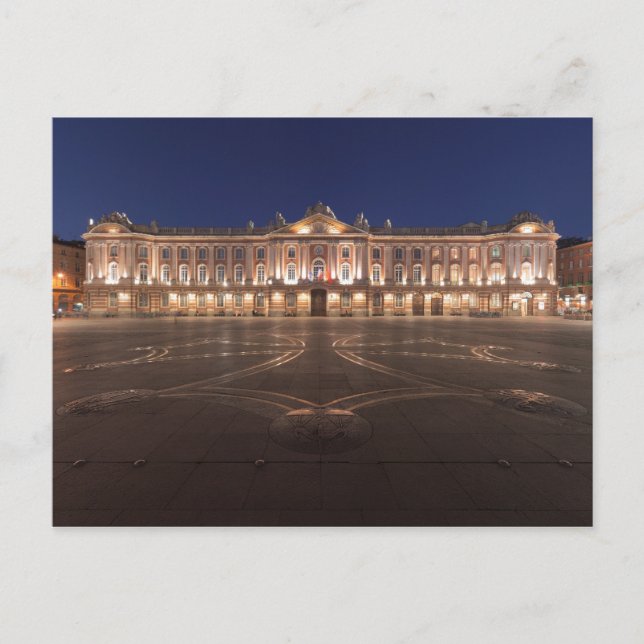 Toulouse Capitole Night Postcard (Front)