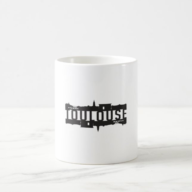 Toulouse City Skyline Cityscape Travel Funny Gift Coffee Mug (Center)