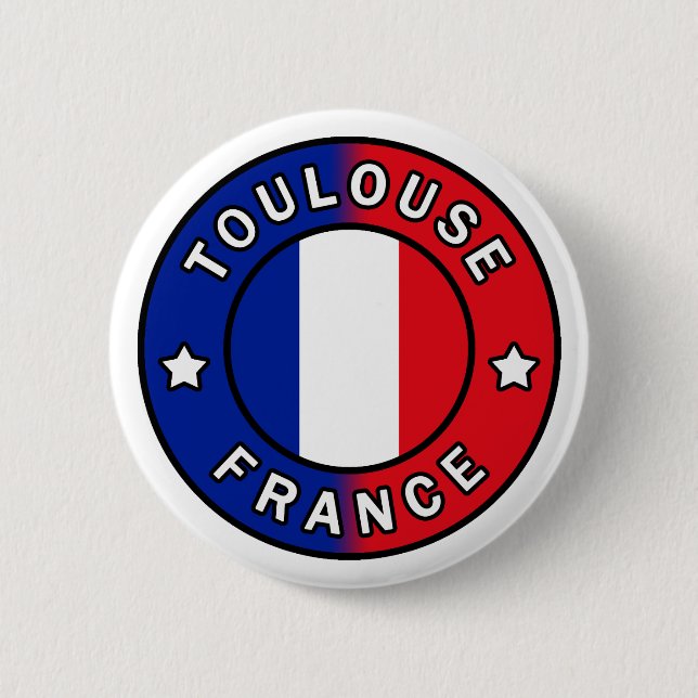 Toulouse France 6 Cm Round Badge (Front)