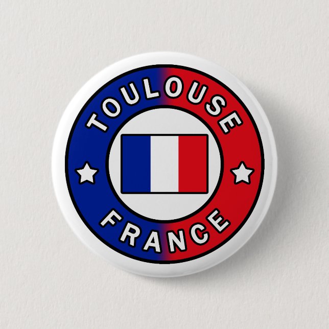 Toulouse France 6 Cm Round Badge (Front)