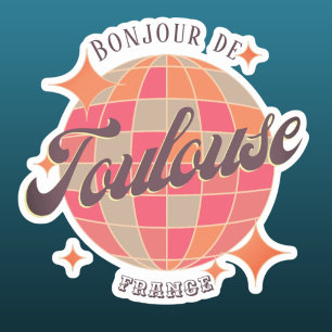 Toulouse France city fan decor item 