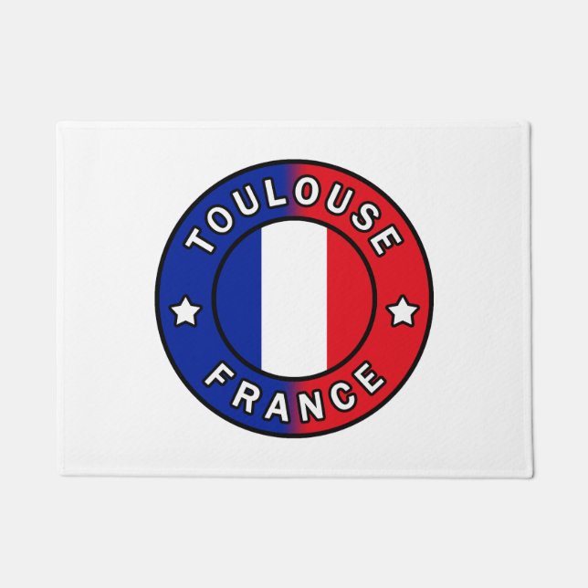 Toulouse France Doormat (Front)