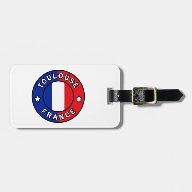 Toulouse France Luggage Tag (Front Horizontal)