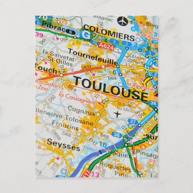 Toulouse, France Postcard (Front)