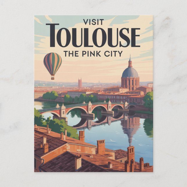 Toulouse France Postcard (Front)
