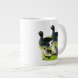 Toulouse Goose Family Large Coffee Mug