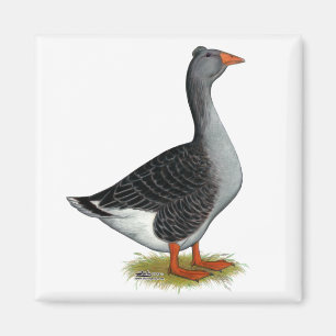 Toulouse Goose Tufted Magnet