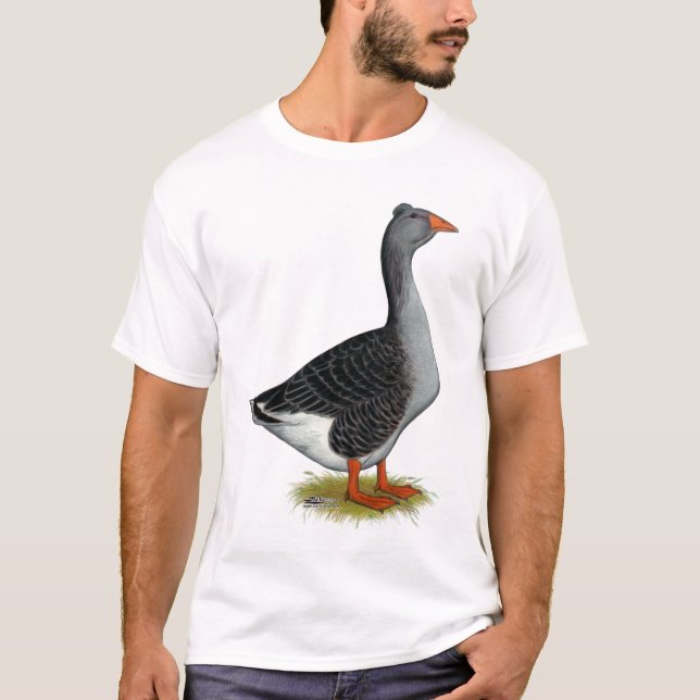 Toulouse Goose Tufted T-Shirt (Front)