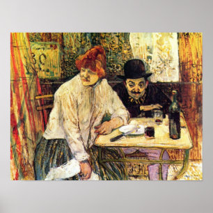 Toulouse-Lautrec - A la Mie in the Restaurant Poster