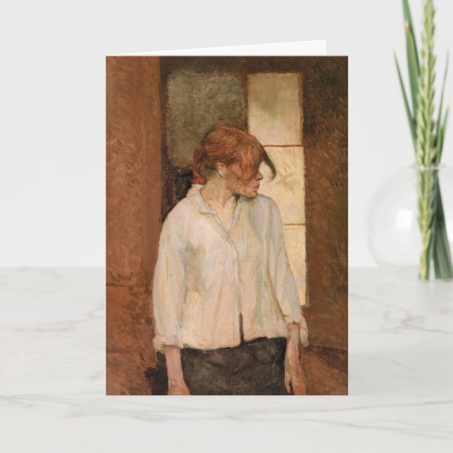 Toulouse-Lautrec - A Montrouge, Rosa La Rouge Card (Front)