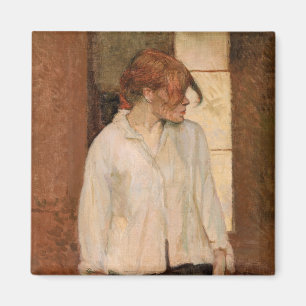 Toulouse-Lautrec - A Montrouge, Rosa La Rouge Magnet