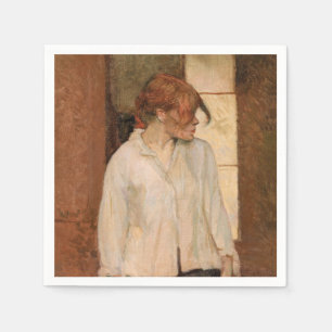 Toulouse-Lautrec - A Montrouge, Rosa La Rouge Napkin