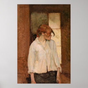 Toulouse-Lautrec - A Montrouge, Rosa La Rouge Poster