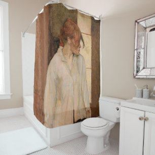 Toulouse-Lautrec - A Montrouge, Rosa La Rouge Shower Curtain