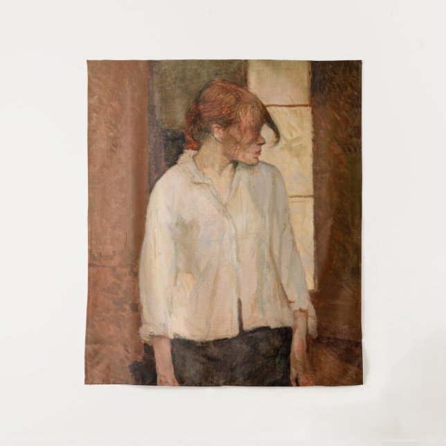 Toulouse-Lautrec - A Montrouge, Rosa La Rouge Tapestry (Front)
