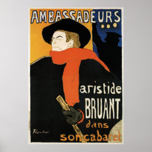 Toulouse-Lautrec: Ambassadeurs Aristide Bruant Poster