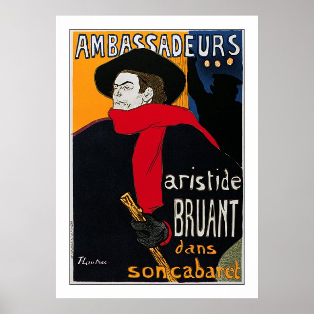 Toulouse-Lautrec: Ambassadeurs Aristide Bruant Poster (Front)