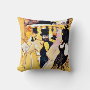 Toulouse-Lautrec art: At the Opera Cushion