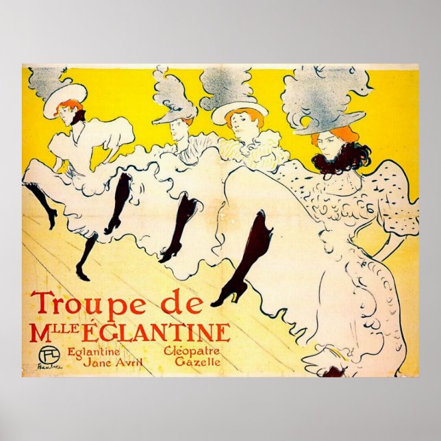 Toulouse-Lautrec Art Nouveau Poster (Front)