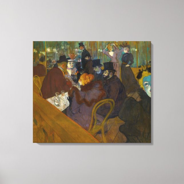 Toulouse-Lautrec - At the Rouge Canvas Print (Front)