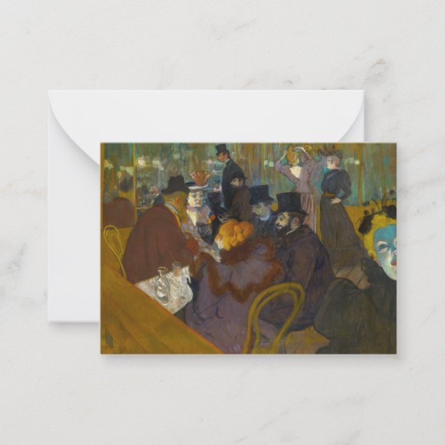 Toulouse-Lautrec - At the Rouge Card (Front)