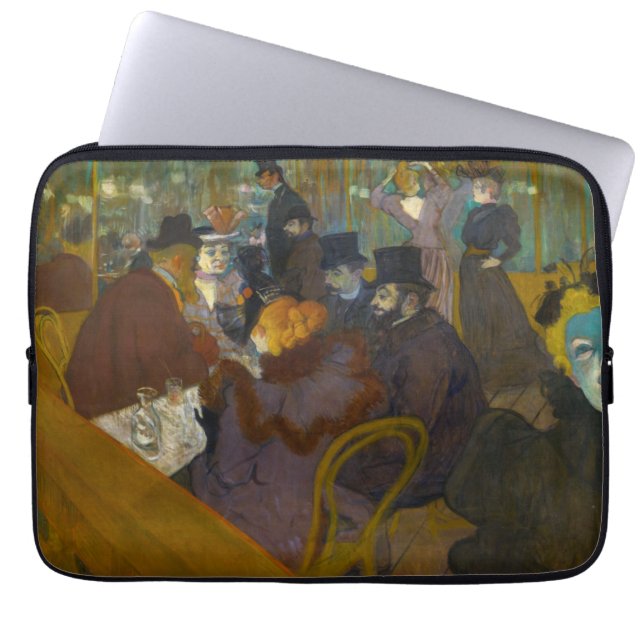 Toulouse-Lautrec - At the Rouge Laptop Sleeve (Front)