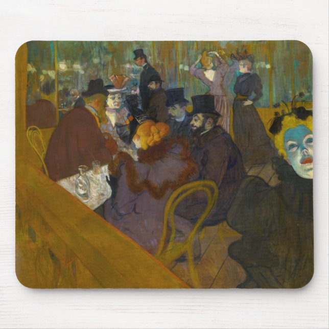 Toulouse-Lautrec - At the Rouge Mouse Mat (Front)