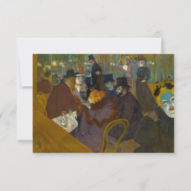 Toulouse-Lautrec - At the Rouge Thank You Card (Front)